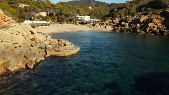 Cala Carbo beach in Ibiza, Spain