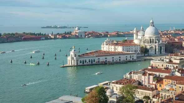 Time lapse of Venice Grand Canal in Italy