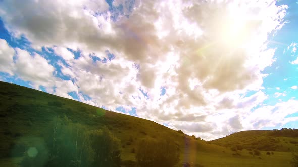 UHD Mountain Meadow Timelapse at the Summer