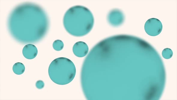 Floating Spheres Bubbles Background