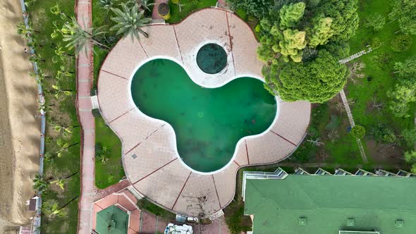 Swimming pool in winter mood