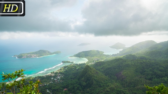Panorama from Morne Blanc Viewpoint, Seychelles