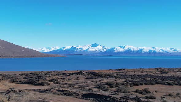Patagonia landscape. Famous city of El Calafate at Patagonia Argentina