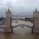 Side View of Tower Bridge During the Closing of the Road From the Thames - VideoHive Item for Sale