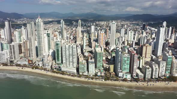 Seaside of Camboriu Balneary brazilian coast city of Santa Catarina state.