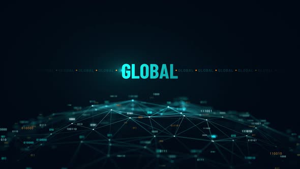 Global Digital Globe Animation 4K