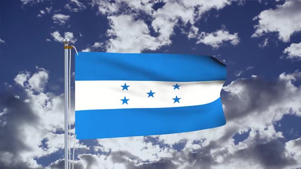 Honduras Flag Waving