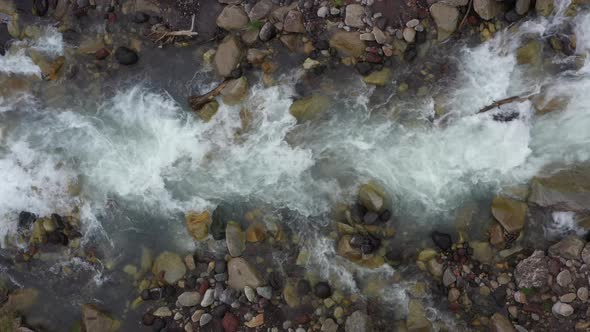 Aerial View of Natural Winding River