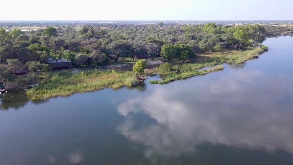 Okavango delta river in north Namibia, Africa