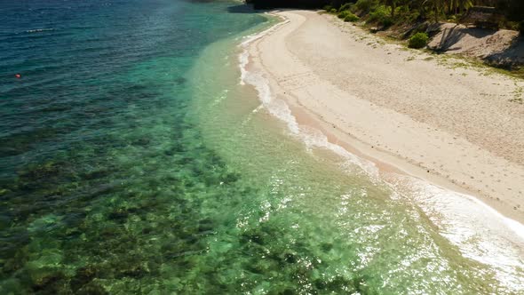 Seascape with Tropical Beach and Sea