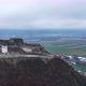 Stunning Aerial View of the Medieval Stone Fortress of Deva on a Cloudy Day - VideoHive Item for Sale