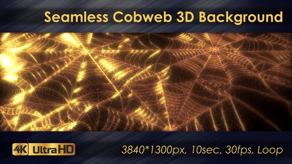 Seamless Cobweb 3D Background