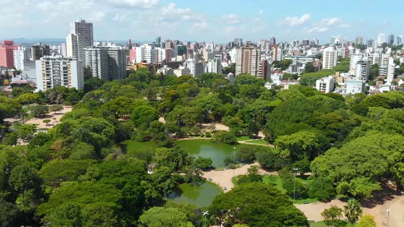 Windmill Park (Porto Alegre, Rio Grande do Sul, Brazil) aerial view