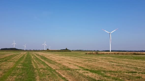 Windmills in the Field Green Energy