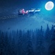 Santa riding sleigh loopable 4K - VideoHive Item for Sale