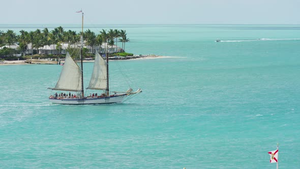 Sailboat on the ocean alt