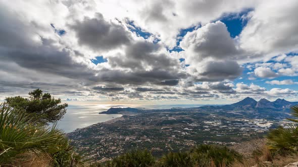 Spectacular Top View Timelapse of Mediterranean Coastline