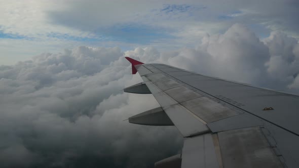 View From Window Plane Wing