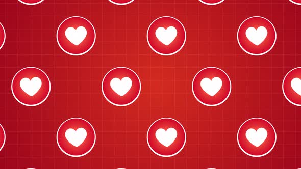 Facebook Love Heart Emoji Background
