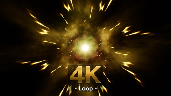Electric Gold Energy 4K Loop