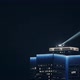 Spinning Lights on top of High Tower Downtown Montreal at Night - VideoHive Item for Sale
