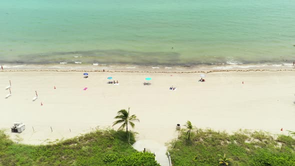 Lateral Aerial Footage Hollywood Beach Reopening After 4th Of July Weekend Coronavirus Covid 19