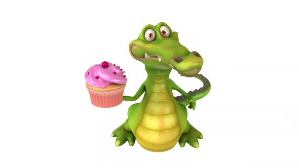 Fun crocodile - 3D animation