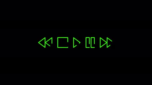 Video Player Cursor Seamless Animation 4K Video Play Button.