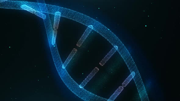 DNA Particles Background