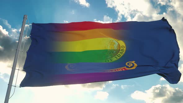 Flag of Idaho and LGBT