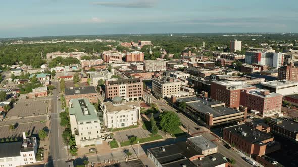 Columbia is a city in central Missouri see it from the Air 4K UHD