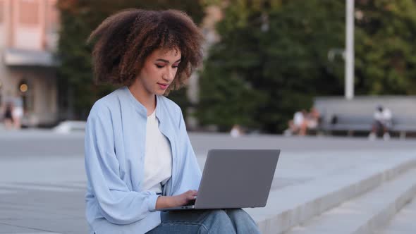 Afro American Young Girl User Black Mixed Race Ethnic Business Woman Female Student Manager