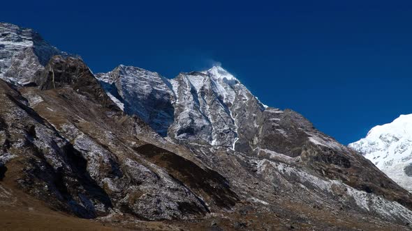 Himalayas Mountain Landscape in the Annapurna Region. Annapurna Peak in the