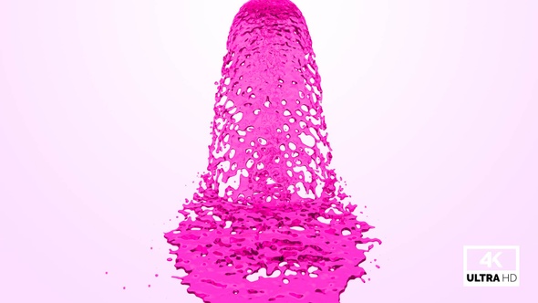 Pink Water Falling Down