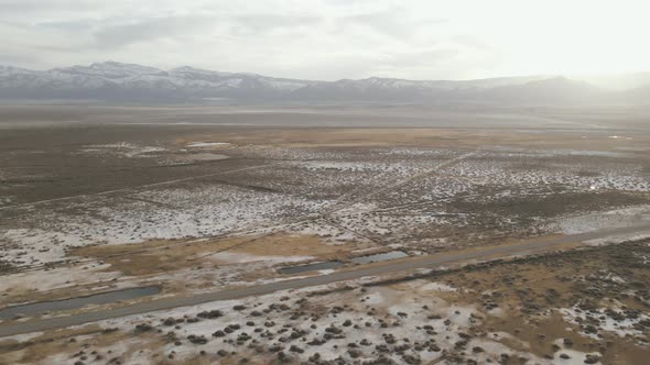 Natural Volcanic Thermal Hot Springs on Desert