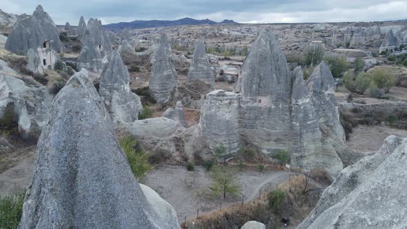 Aerial View Cappadocia Landscape