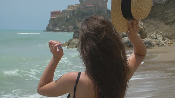 Happy young girl, sea and summer holidays