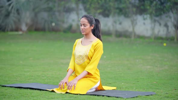 Vajrasana or Thunderbolt or Diamond Yoga pose