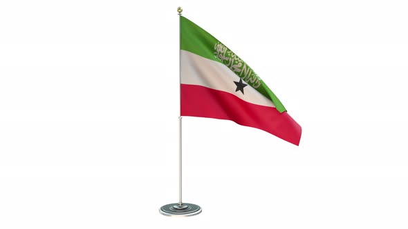 Somaliland Small Flag Pole Loops With Alpha