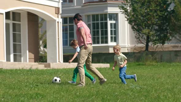 Playing Soccer with Daddy