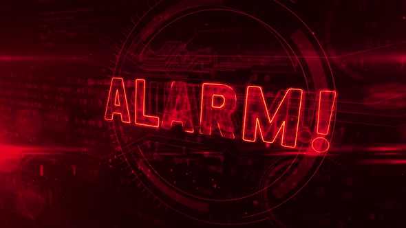 Alarm symbol abstract