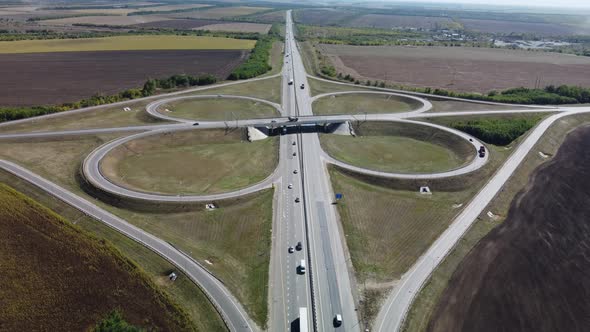 Car Interchange From a Bird'seye View