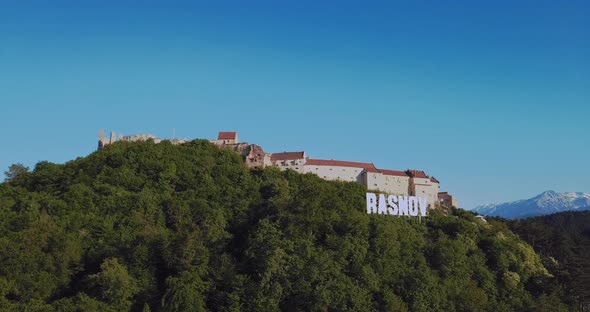 Romanian Ancient Citadel In Rasnov, Romania