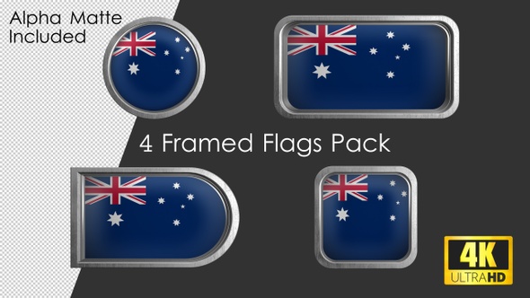 Framed Australia Flag Pack