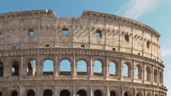 Colosseum Rome Italy Landmark Closeup