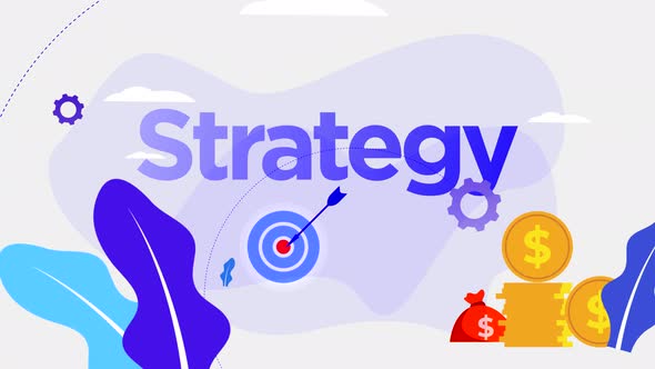 Strategic Success Infographic Blue