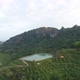  aerial view landscape of a mountain hills with a pond (2) - VideoHive Item for Sale
