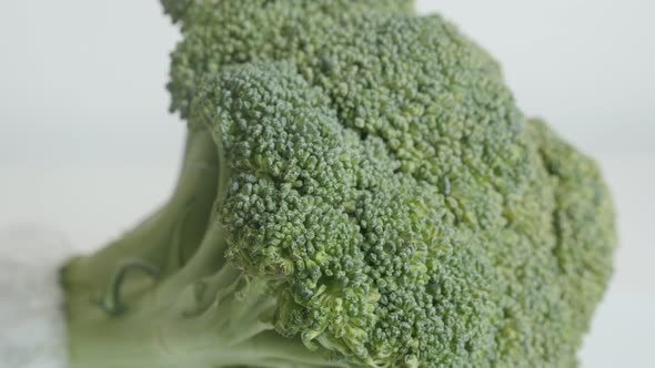 Healthy green  broccoli Brassica oleracea 4K  footage