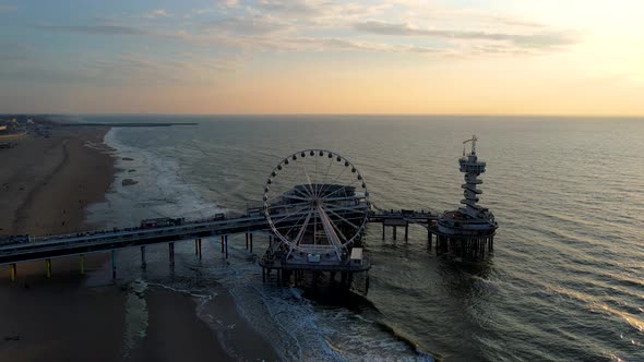 Scheveningen Beach Netherlands The Ferris Wheel The Pier at Scheveningen The Hague The Netherlands