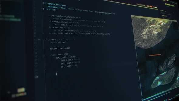 Robotic Ai Script Coding Modern Server Network For Map Navigation System alt